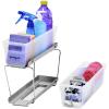 imageMadesmart 2Tier Plastic Mini Multipurpose Organizer with Divided SlideOut Storage Bins Compact Under Sink and Cabinet Organizer Rack FrostPremiumFrost