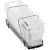 imageMadesmart 2Tier Plastic Mini Multipurpose Organizer with Divided SlideOut Storage Bins Compact Under Sink and Cabinet Organizer Rack FrostPremiumFrost