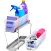 imageMadesmart 2Tier Plastic Mini Multipurpose Organizer with Divided SlideOut Storage Bins Compact Under Sink and Cabinet Organizer Rack Frost1366L x 508W x 1102H