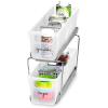 imageMadesmart 2Tier Plastic Mini Multipurpose Organizer with Divided SlideOut Storage Bins Compact Under Sink and Cabinet Organizer Rack Frost1366L x 508W x 1102H