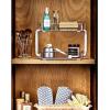 imagemadesmart 2Tier Plastic Multipurpose Kitchen Spice Organizer Condiment Storage Spice Shelf for Cabinet Organization Gray Pack of 2
