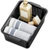 imagemadesmart Antimicrobial Classic Small Basket Soft Grip Non Slip Storage Organizer MultiPurpose Home Organization EPA Certified Carbon