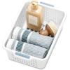 imagemadesmart Classic Collection Storage Basket for Organizing Cabinet Closet Pantry and More Small 1210 L x 810 W x 400 H White