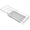 imagemadesmart Dental Tray Drawer Organizer with Drying Stone Clear Plastic Drawer Organizer for Toothbrush Dental Floss Water Flossers ToothpasteExpandable