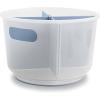imagemadesmart Divided Bathroom Tote  BATH COLLECTION  Handles for Portability  360 Rotation  Utility Storage  Nonslip Base  BPAFree