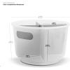 imagemadesmart Divided Bathroom Tote  BATH COLLECTION  Handles for Portability  360 Rotation  Utility Storage  Nonslip Base  BPAFreeFrost