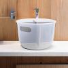 imagemadesmart Divided Bathroom Tote  BATH COLLECTION  Handles for Portability  360 Rotation  Utility Storage  Nonslip Base  BPAFreeFrost