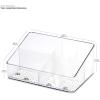 imagemadesmart Medium Stacking Lid Storage Bin for Bathroom Organization Plastic Bathroom Storage Bin with DryErase Space FrostFrosted Clear Grade PP
