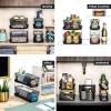 imagemadesmart Mini 2Tier Organizer MultiPurpose SlideOut Storage with Handles for Home and Bath Carbon Pack of 4Carbon