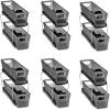 imagemadesmart Mini 2Tier Organizer MultiPurpose SlideOut Storage with Handles for Home and Bath Carbon Pack of 4Carbon