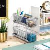 imagemadesmart Mini 2Tier Organizer MultiPurpose SlideOut Storage with Handles for Home and Bath Carbon Pack of 4Clear