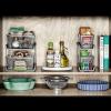 imagemadesmart Mini 2Tier Organizer MultiPurpose SlideOut Storage with Handles for Home and Bath Carbon Pack of 4Clear