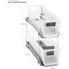 imagemadesmart Mini 2Tier Organizer MultiPurpose SlideOut Storage with Handles for Home and Bath Carbon Pack of 4Frost