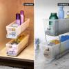 imagemadesmart Mini 2Tier Organizer MultiPurpose SlideOut Storage with Handles for Home and Bath Carbon Pack of 4Frost