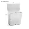 imagemadesmart Over Door Wrap Organizer  Frost  CABINET COLLECTION  Aluminum Foil Parchment and Kitchen Wrap Organizer  Softgrip Hook  BPAFree