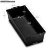 imagemadesmart Plastic Multipurpose Storage Organizer Deep Bin with Handles Portable Under Sink and Cabinet Storage Bin Large GraniteCarbon