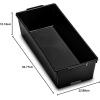 imagemadesmart Plastic Multipurpose Storage Organizer Deep Bin with Handles Portable Under Sink and Cabinet Storage Bin Large GraniteCarbon