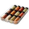 imagemadesmart 4Compartment Clear Spice Drawer Organizer Kitchen Organization and Storage Holds up to 12 Seasoning Containers Bottles Jars
