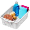 imagemadesmart Classic Collection Storage Basket for Organizing Cabinet Closet Pantry and More Small 1210 L x 810 W x 400 H White