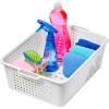 imagemadesmart Classic Medium Storage Basket  White  Classic Collection  MultiPurpose Organizer  SoftGrip Dots and NonSlip Feet  BPAFree148 x 108 x 51