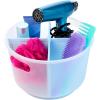 imagemadesmart Divided Bathroom Tote  BATH COLLECTION  Handles for Portability  360 Rotation  Utility Storage  Nonslip Base  BPAFree