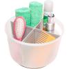 imagemadesmart Divided Bathroom Tote  BATH COLLECTION  Handles for Portability  360 Rotation  Utility Storage  Nonslip Base  BPAFreeFrost