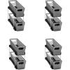 imagemadesmart Premium Antimicrobial 2Tier Mini Organizer MultiPurpose SlideOut Storage with Handles and Dividers for Home and Bath Pack of 1 FrostPremium Carbon