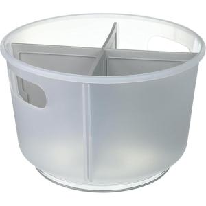 imagemadesmart Divided Bathroom Tote  BATH COLLECTION  Handles for Portability  360 Rotation  Utility Storage  Nonslip Base  BPAFreeClear