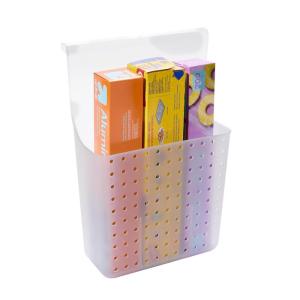 imagemadesmart Over Door Wrap Organizer  Frost  CABINET COLLECTION  Aluminum Foil Parchment and Kitchen Wrap Organizer  Softgrip Hook  BPAFree