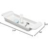 imageMadesmart Expandable Bath Tray for Bathtubs Plastic Shower and Bath shelf caddy white Multifunctional bathtub bathroom organizer PremiumwhiteWhiteBlue