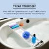 imageMadesmart Expandable Bath Tray for Bathtubs Plastic Shower and Bath shelf caddy white Multifunctional bathtub bathroom organizer PremiumwhiteWhiteBlue