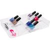 imageSmall Shallow Tray with Angled Dividers Clear  madesmart82 x 122 x 16 Pack of 2