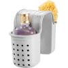 imagemadesmart 2Pocket Tub Saddle  BATH COLLECTION  2Compartments  Extra Storage for Toys Soaps and Shampoo  Hangs on Side of Tub  Softgrip Material Prevents Slipping  BPAFree Gray