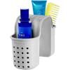 imagemadesmart 2Pocket Tub Saddle  BATH COLLECTION  2Compartments  Extra Storage for Toys Soaps and Shampoo  Hangs on Side of Tub  Softgrip Material Prevents Slipping  BPAFree Gray