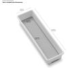 imagemadesmart Classic 12 x 3 Bin Drawer Organizer MultiPurpose Home Organization BPA Free WhiteAntimicrobial