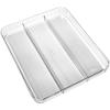 imagemadesmart Classic Large Utensil Tray Soft Grip NonSlip Kitchen Drawer MultiPurpose Home Organization BPA Free GraniteClearGray