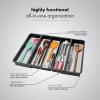 imagemadesmart Classic Large Utensil Tray Soft Grip NonSlip Kitchen Drawer MultiPurpose Home Organization BPA Free GraniteGranite