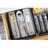 imagemadesmart Classic Large Utensil Tray Soft Grip NonSlip Kitchen Drawer MultiPurpose Home Organization BPA Free GraniteGranite