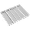 imagemadesmart Classic Large Utensil Tray Soft Grip NonSlip Kitchen Drawer MultiPurpose Home Organization BPA Free GraniteWhite