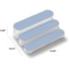 imagemadesmart Clear Shelf Organizer  Blue  BATH COLLECTION  3Tier Cabinet or Countertop Organizer  Softgrip Lining and Nonslip Fee  BPAFree