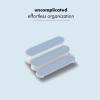 imagemadesmart Clear Shelf Organizer  Blue  BATH COLLECTION  3Tier Cabinet or Countertop Organizer  Softgrip Lining and Nonslip Fee  BPAFree
