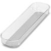 imagemadesmart Clear Soft Grip 14x4 Bin Organizer 1425quot x 369quot Lt Grey1425 x 37 x 2