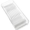 imagemadesmart Knife Drawer Organizer Kitchen Organization and Storage Holds a Variety of Knife Sizes SoftGrip Lining Clear Tray
