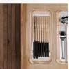 imagemadesmart Knife Drawer Organizer Kitchen Organization and Storage Holds a Variety of Knife Sizes SoftGrip Lining Clear Tray