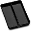 imagemadesmart Premium Antimicrobial Classic Mini Utensil Tray Soft Grip NonSlip Kitchen Drawer MultiPurpose Home Organization EPA Certified 2 Compartments CarbonPremiumCarbon