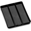 imagemadesmart Premium Antimicrobial Classic Mini Utensil Tray Soft Grip NonSlip Kitchen Drawer MultiPurpose Home Organization EPA Certified 2 Compartments CarbonPremiumCarbon