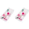 imageSmall Shallow Tray with Angled Dividers Clear  madesmart51 x 121 x 16 Pack of 2