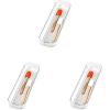 imagemadesmart Clear Soft Grip 14x4 Bin Organizer 1425quot x 369quot Lt Grey1425 x 37 x 2 Pack of 3