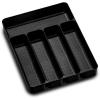 imagemadesmart Premium Soft Small Silverware Tray NonSlip Kitchen Drawer Organizer 5 Compartments MultiPurpose Home Organization EPA Certified Carbon
