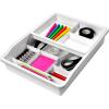 imageMadesmart 23Compartment Original Junk Drawer Organizer Tray Plastic Multipurpose Storage Bin for Drawers GraniteWhite